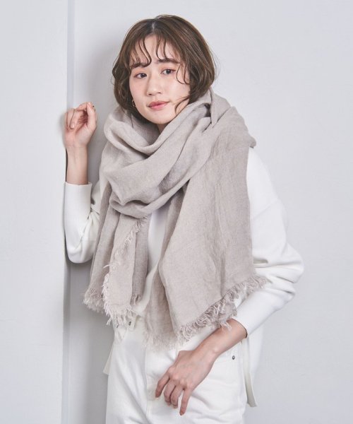 【一部別注】＜ASAUCE MELER＞リネン ガーゼ ストール 