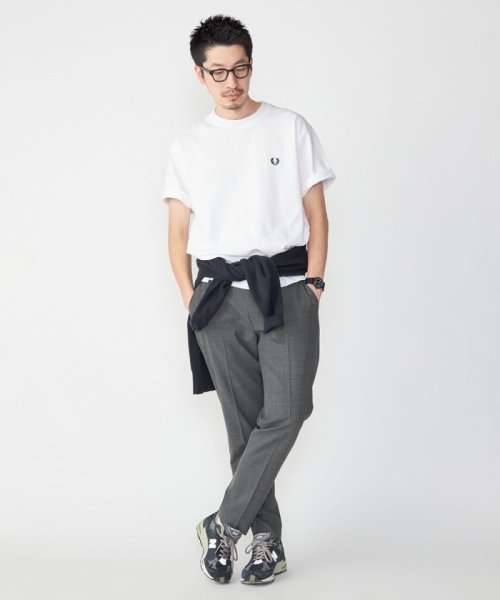 SHIPS MEN(シップス　メン)/【SHIPS別注】FRED PERRY: SOLOTEX(R) 鹿の子 ワンポイント ロゴ Tシャツ24SS/img02