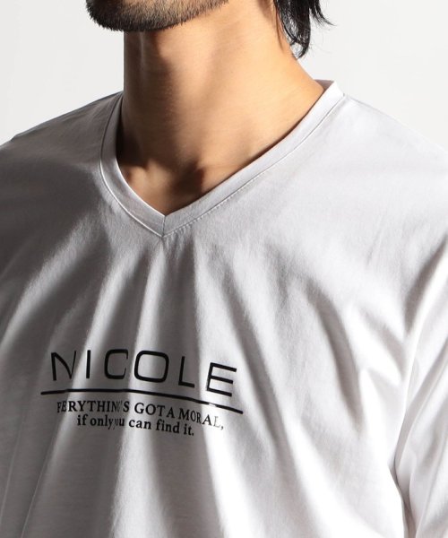 HIDEAWAYS NICOLE(ハイダウェイ ニコル)/【20周年記念】激シルケットロゴプリント半袖Tシャツ/img07