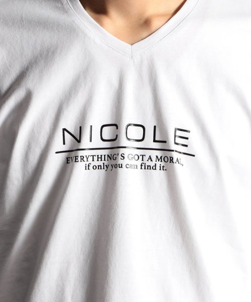 HIDEAWAYS NICOLE(ハイダウェイ ニコル)/【20周年記念】激シルケットロゴプリント半袖Tシャツ/img11