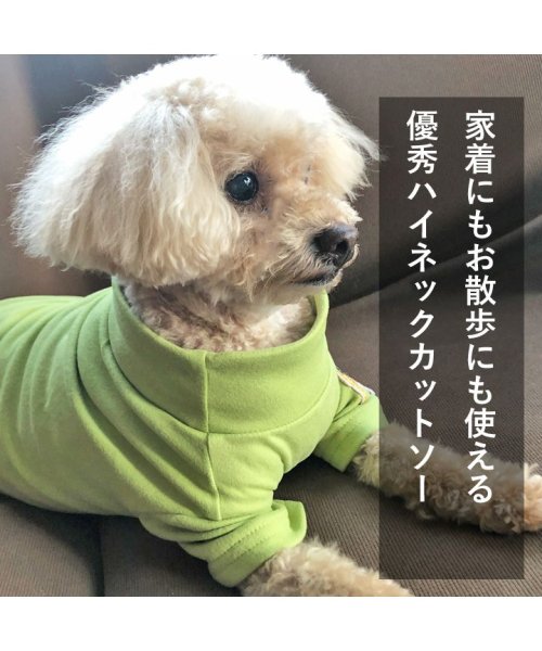 HAPPY DOG!!(はっぴーDOG！！)/犬 服 犬服 いぬ 犬の服 カットソー Tシャツ ハイネック 暖かい 袖あり おしゃれ/img05