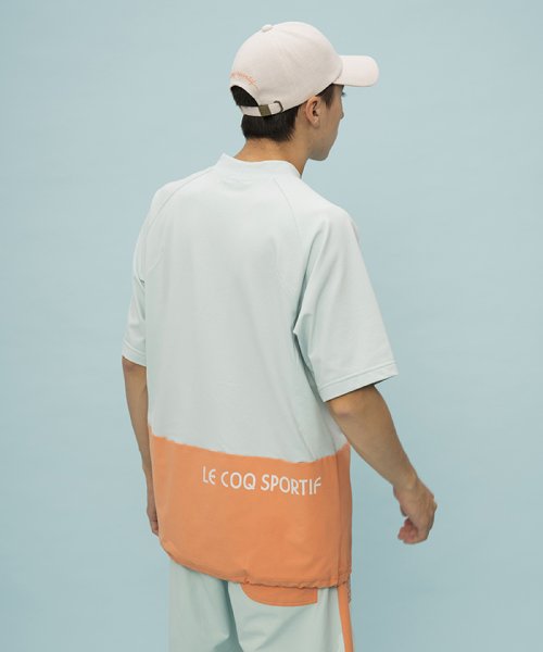 le coq sportif (ルコックスポルティフ)/【肌面ドライ】LCS プリューム モックネックハイブリッドシャツ（エールフォルム）/img01