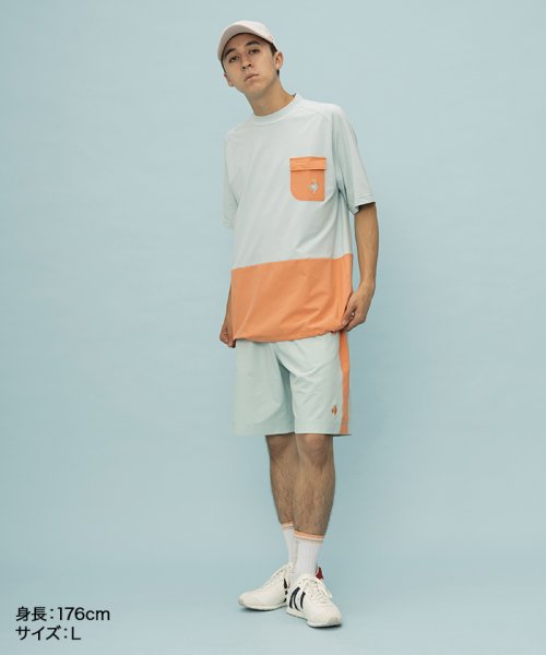 le coq sportif (ルコックスポルティフ)/【肌面ドライ】LCS プリューム モックネックハイブリッドシャツ（エールフォルム）/img02