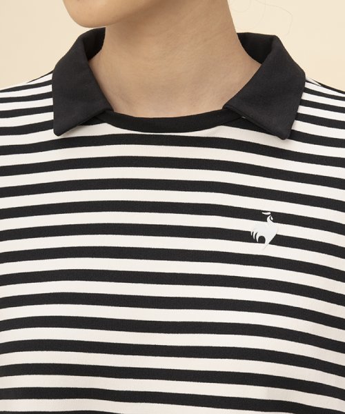 le coq sportif (ルコックスポルティフ)/ヘランカボーダー 衿付き半袖シャツ(UPF50+)/img03