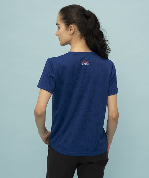 le coq sportif (ルコックスポルティフ)/ジャガードニット 半袖Tシャツ/img01