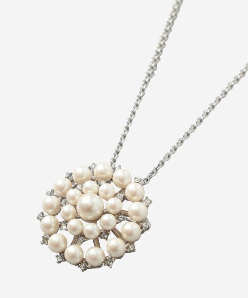 パールブローチ2WAYネックレス 