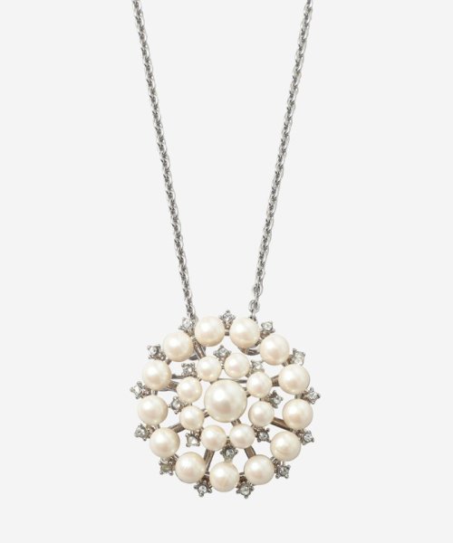 パールブローチ2WAYネックレス 