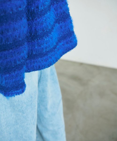 フェザーツイードニットカーディガン 