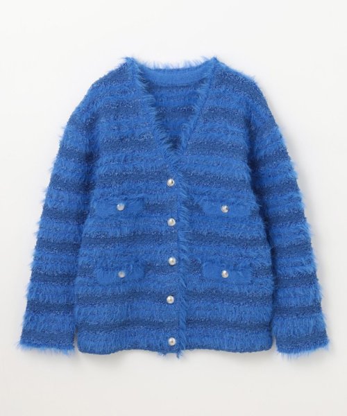 フェザーツイードニットカーディガン 