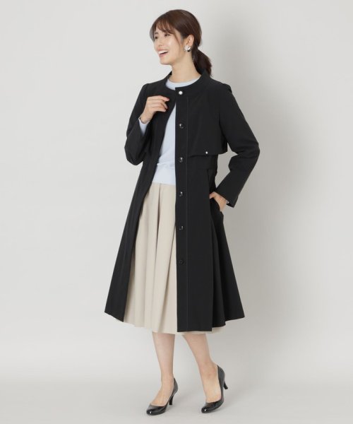 TO BE CHIC(L SIZE)(トゥービーシック Lサイズ)/【L】タフタストレッチスタンドカラー コート/img02