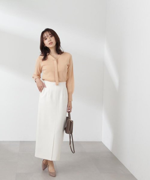 NATURAL BEAUTY BASIC(ナチュラルビューティーベーシック)/ハトメポイントボウタイニット　24SS/img20