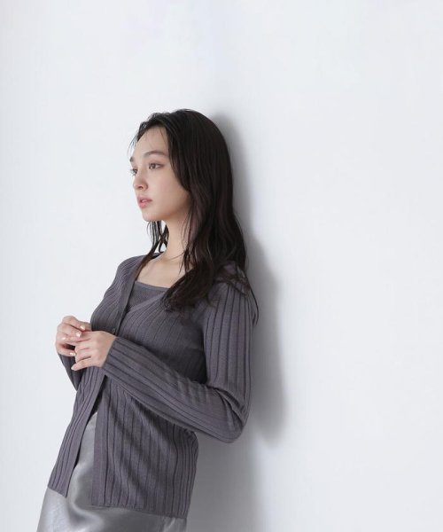 NATURAL BEAUTY BASIC(ナチュラルビューティーベーシック)/ワイドリブアンサンブルニット　24SS/img18