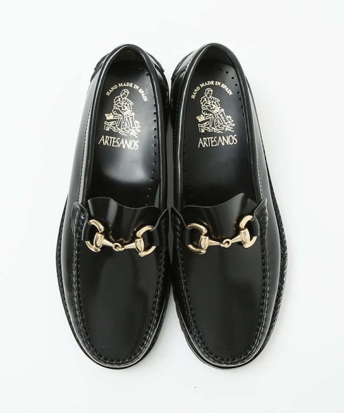 【ARTESANOS/アルテサノス】 厚底レザーゴールドビットローファー ARTESANOS/アルテサノス