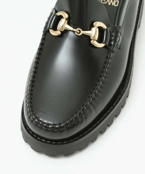 【ARTESANOS/アルテサノス】 厚底レザーゴールドビットローファー ARTESANOS/アルテサノス