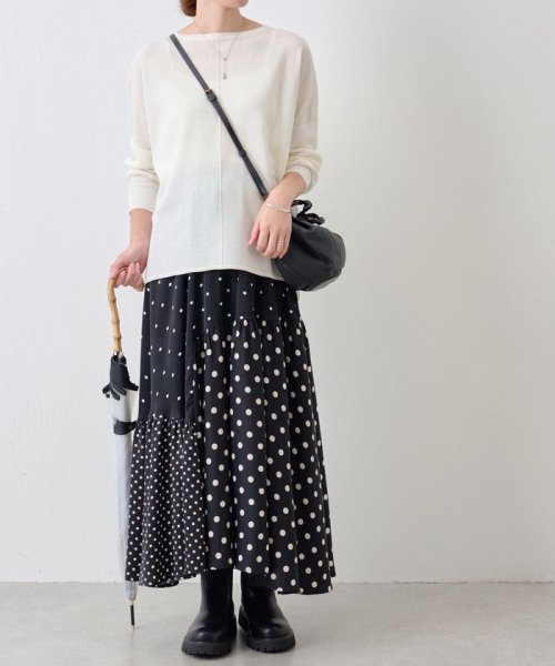 ドットパッチワークロングスカート(505852823) | ビアズリー(BEARDSLEY  