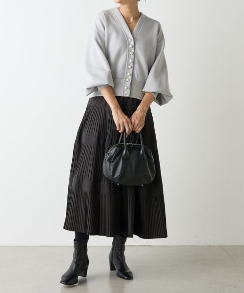 プリーツティアードスカート 