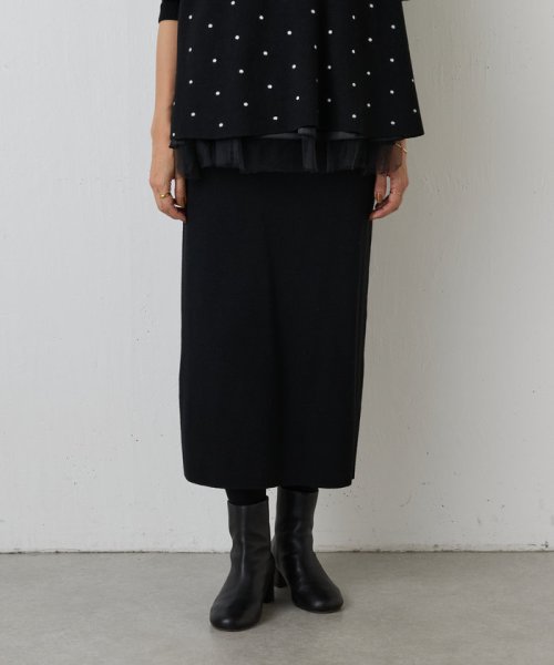 《着回しも出来る》チュチュニットスカート 中性洗剤使用 蛍光増白剤禁止