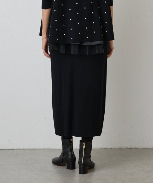 《着回しも出来る》チュチュニットスカート 中性洗剤使用 蛍光増白剤禁止