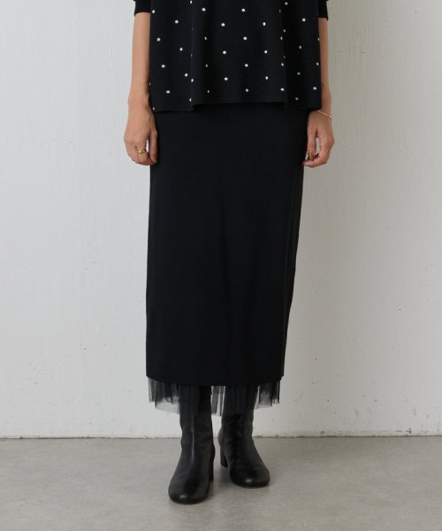 《着回しも出来る》チュチュニットスカート 中性洗剤使用 蛍光増白剤禁止