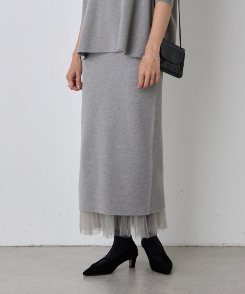 《着回しも出来る》チュチュニットスカート 中性洗剤使用 蛍光増白剤禁止