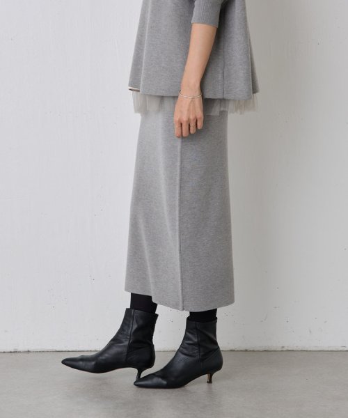 《着回しも出来る》チュチュニットスカート 中性洗剤使用 蛍光増白剤禁止