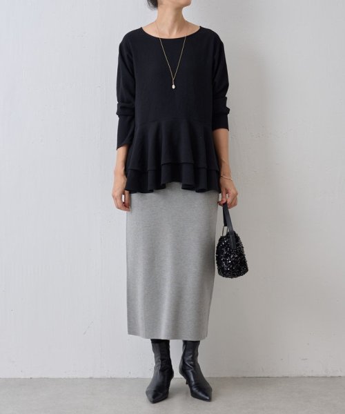 《着回しも出来る》チュチュニットスカート 中性洗剤使用 蛍光増白剤禁止