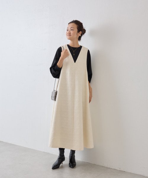 コットンジャガードワンピース 