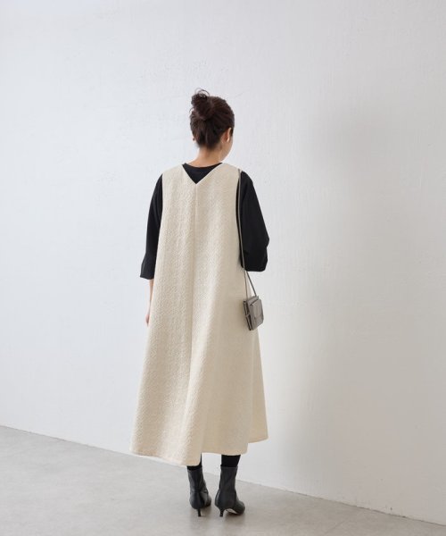 コットンジャガードワンピース 