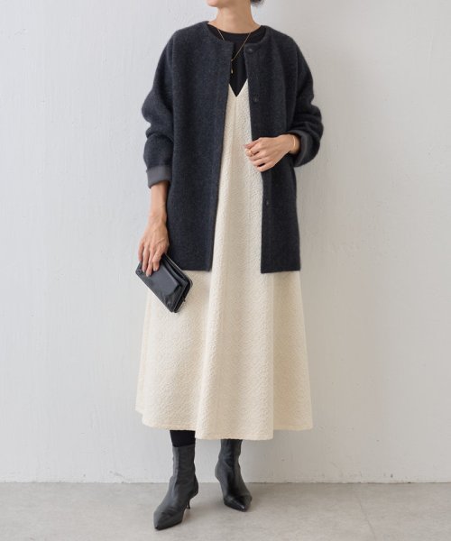 コットンジャガードワンピース 