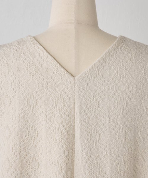 コットンジャガードワンピース 