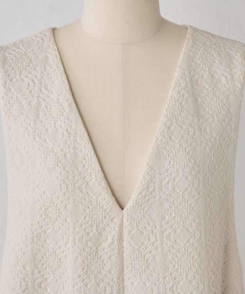 コットンジャガードワンピース 