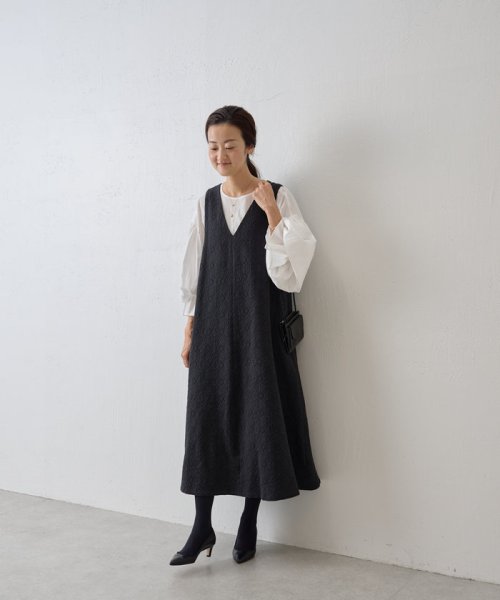 コットンジャガードワンピース 