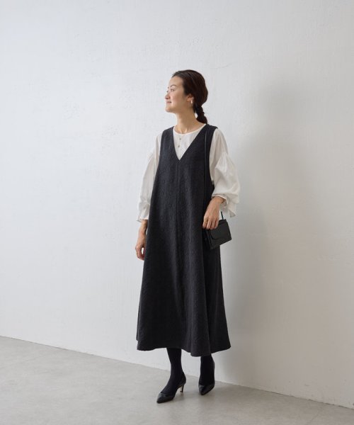 コットンジャガードワンピース 