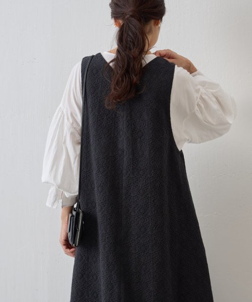 コットンジャガードワンピース 
