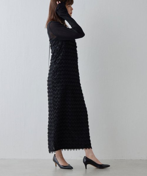 ジャガードキャミワンピース 