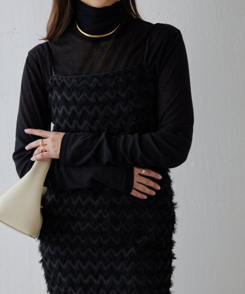 ジャガードキャミワンピース 