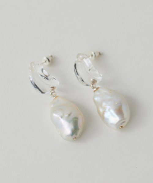 【Lemme×2.718】Glassバロックパールピアス 人気・おすすめ｜使いやすい・旅行におすすめ 品質保証 全国発送 日本国内発送・最短翌日お届け