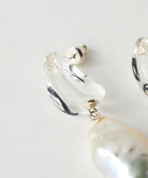 【Lemme×2.718】Glassバロックパールピアス 人気・おすすめ｜使いやすい・旅行におすすめ 品質保証 全国発送 日本国内発送・最短翌日お届け