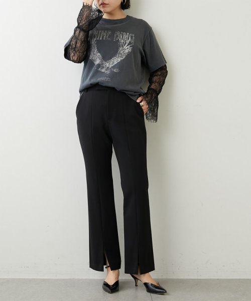 フロントスリットパンツ M～L｜着用サイズ