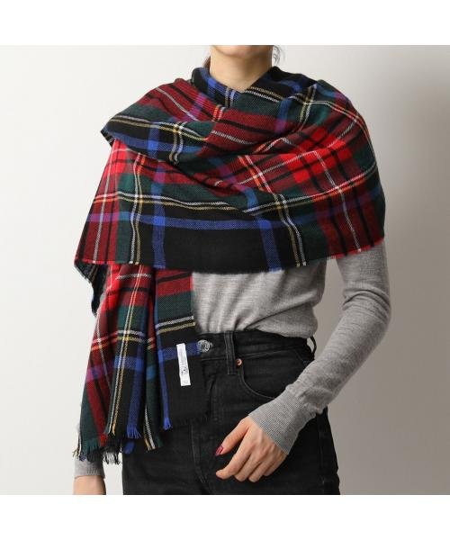 JOHNSTONS 大判 ストール WA1174 マフラー チェック柄 wa001174 JOHNSTONS 大判 ストール WA1174 チェック柄
