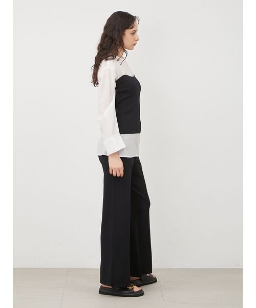 【WEB限定カラー・サイズあり】シアーブラウスニットベアパンツ3点SET 5cm ビスチェ 予めご了承ください わたり幅27 L1372071695 (10450円)