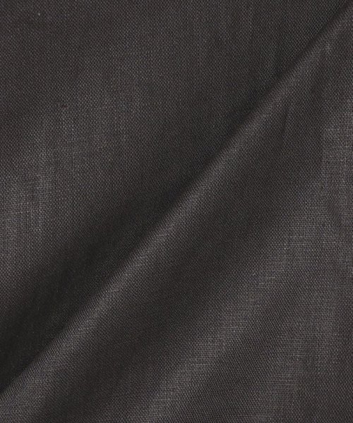 * 〈手洗い可能〉リネン レーヨン コーティング スタンド カラー ジップ ブルゾン 24SS ◇ 