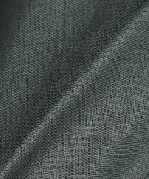 * 〈手洗い可能〉リネン レーヨン コーティング スタンド カラー ジップ ブルゾン 24SS ◇ 