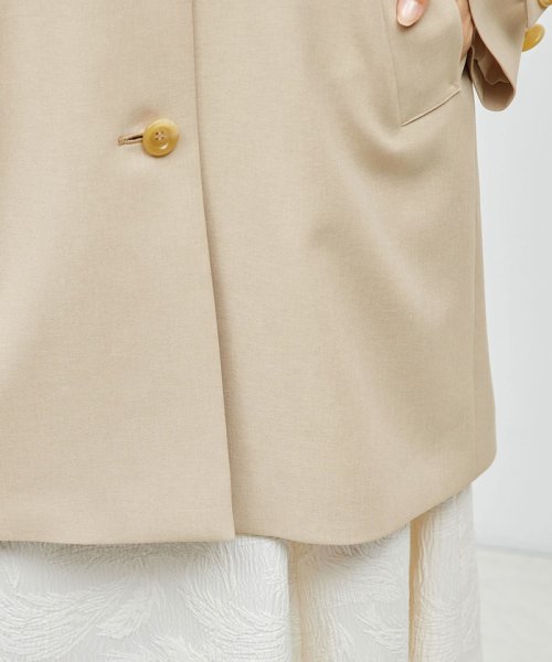 ミドル丈ステンカラーコート《軽量・しわになりにくい・ストレッチ素材》 しわになりにくい 軽量 ストレッチ素材