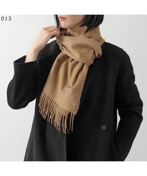 MAX MARA マフラー WSDALIA ピュア カシミヤ ストール MAX MARA マフラー WSDALIA ピュア カシミヤ ロゴ刺繍