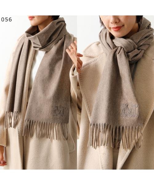 MAX MARA マフラー WSDALIA ピュア カシミヤ ストール MAX MARA マフラー WSDALIA ピュア カシミヤ ロゴ刺繍