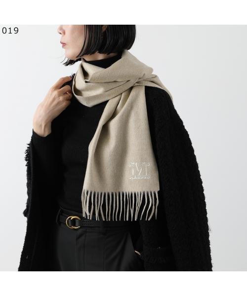 MAX MARA マフラー WSDALIA ピュア カシミヤ ストール MAX MARA マフラー WSDALIA ピュア カシミヤ ロゴ刺繍