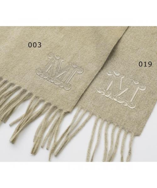 MAX MARA マフラー WSDALIA ピュア カシミヤ ストール MAX MARA マフラー WSDALIA ピュア カシミヤ ロゴ刺繍