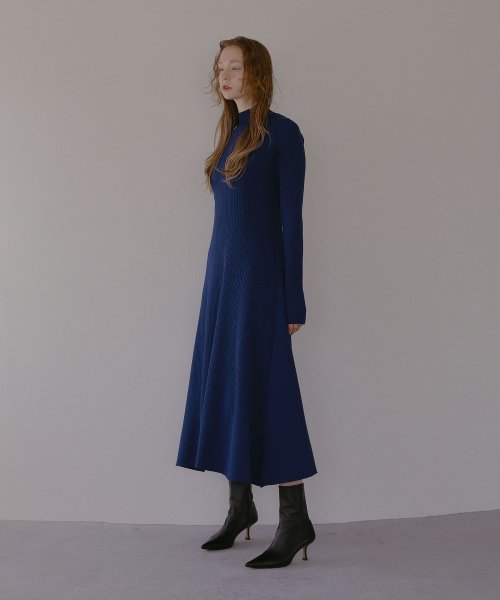 MIELI INVARIANT(ミエリ インヴァリアント)/Slim Flare Lace Up Knit Dress/img06