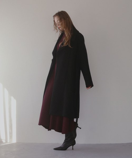 MIELI INVARIANT(ミエリ インヴァリアント)/Slim Flare Lace Up Knit Dress/img17